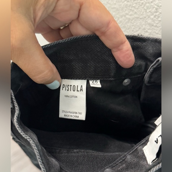 Pistola Black Distressed Jeans size 28 - Picture 5 of 5